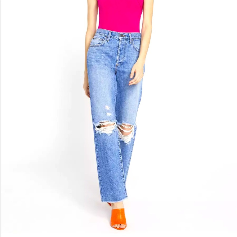 alice and olivia boyfriend jeans